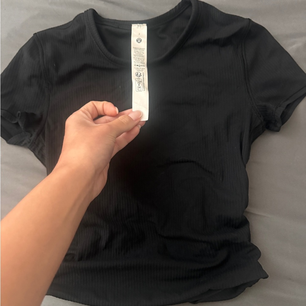 lululemon All It Takes Back-Twist Ribbed Short-Sleeve Shirt